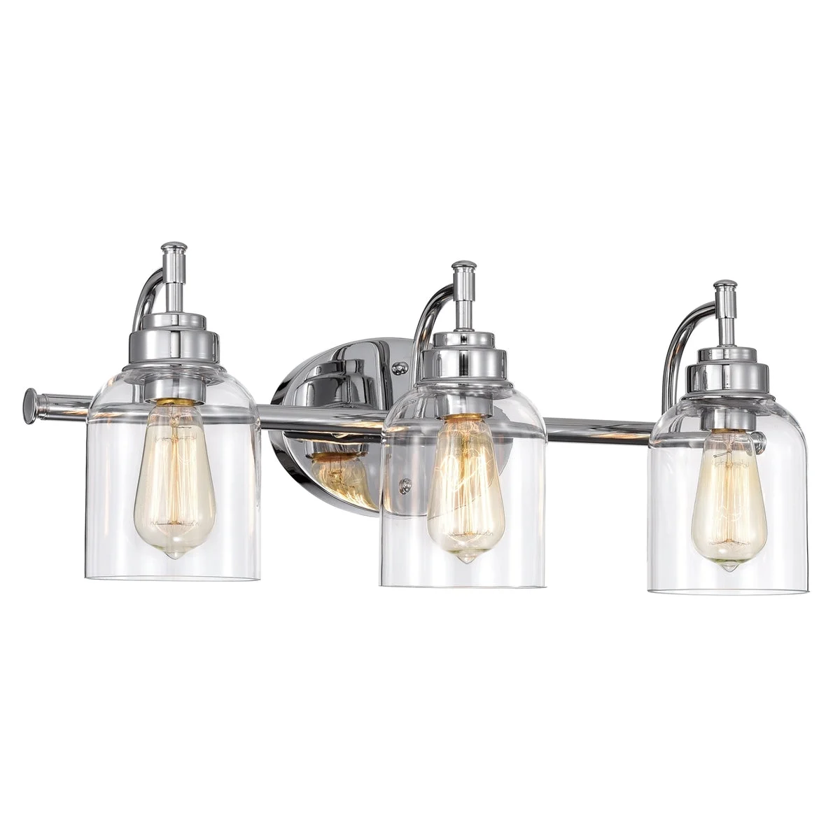 Chloe Lighting CH2R147CM24-BL3 Adair Transitional 3 Light Chrome Bath Vanity Fixture 24`` Wide