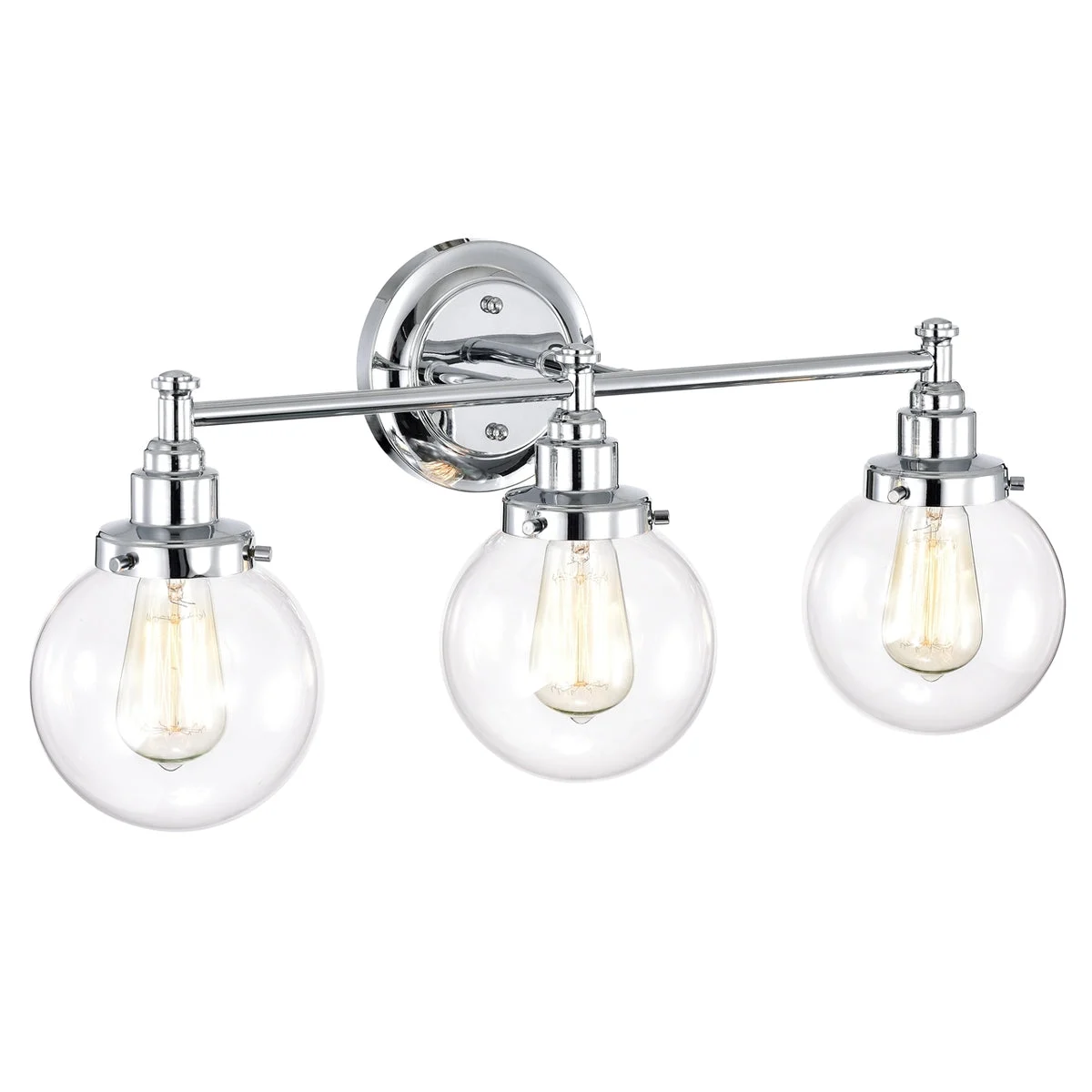 Chloe Lighting CH2S118CM24-BL3 Milo Transitional 3 Light Chrome Bath Vanity Fixture 24`` Wide