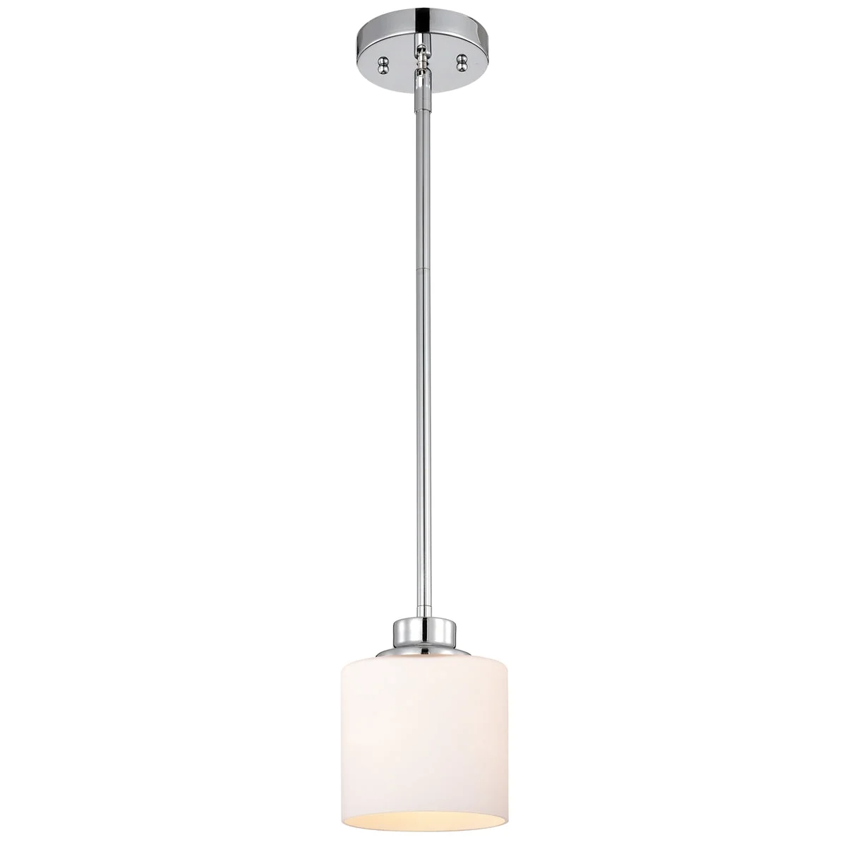 Chloe Lighting CH21036CM06-DP1 SOLBI Contemporary 1 Light Chrome Mini Pendant Ceiling Fixture 6 `` Wide