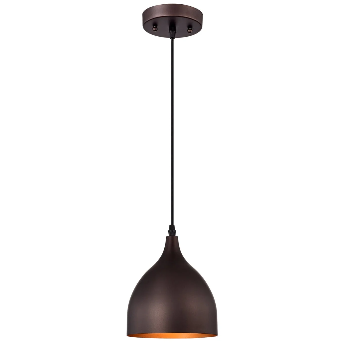 Mini Pendant Ceiling Fixture 7" Wide, Walter Industrial 1 Light Oil Rubbed Bronze by Chloe Lighting