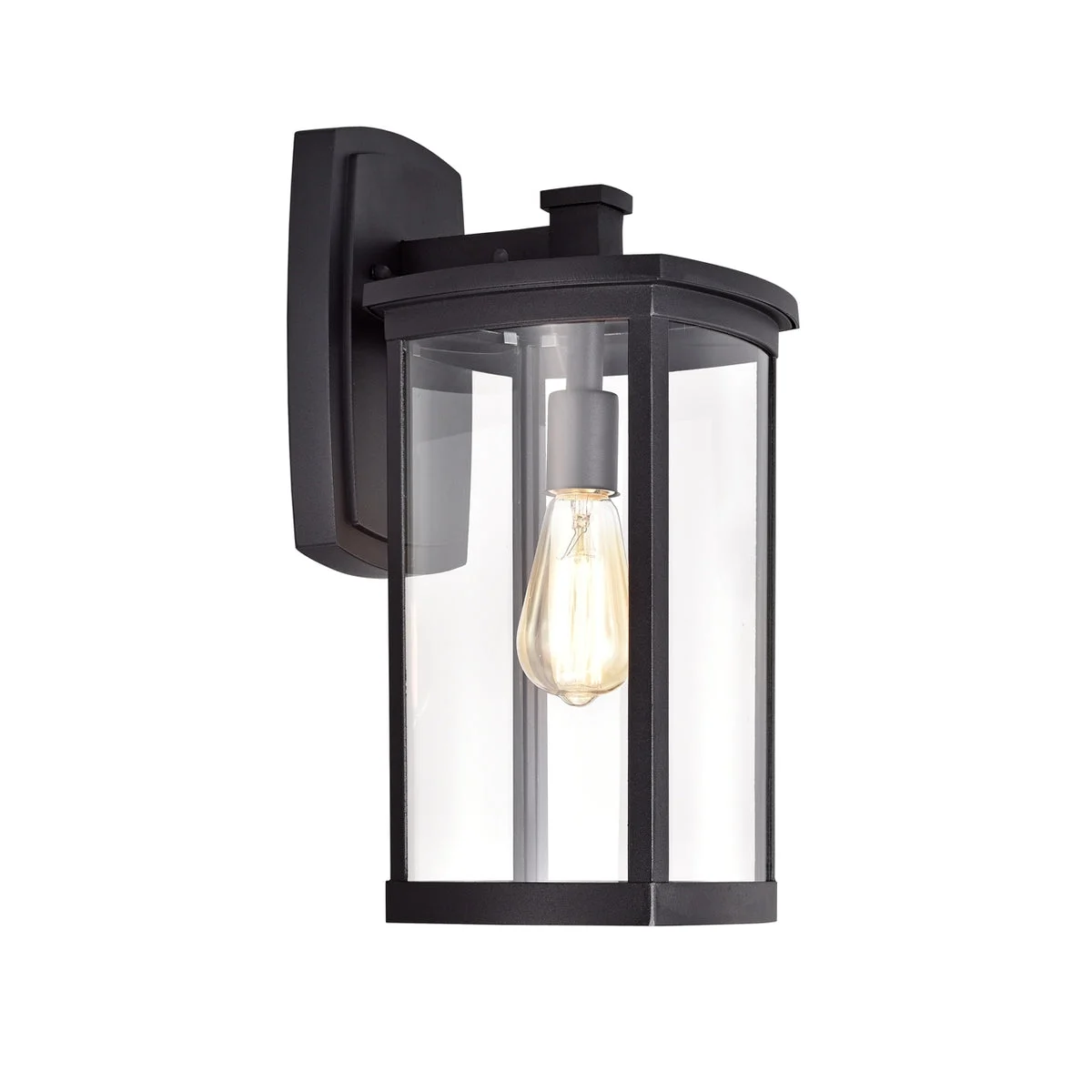 Chloe Lighting CH2S206BK17-OD1 QUILL Transitional 1 Light Textured Black Outdoor Wall Sconce 17`` Height