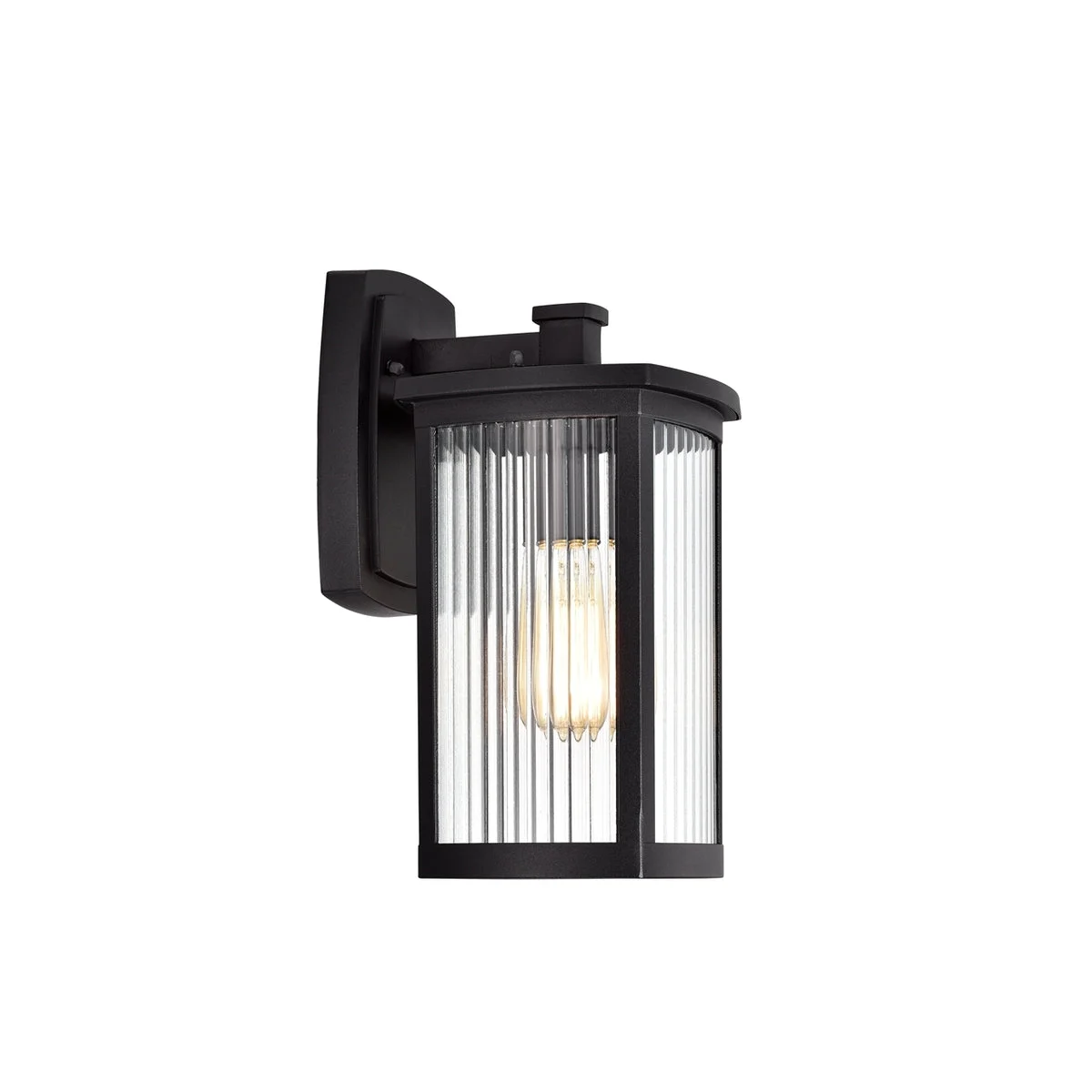 Chloe Lighting CH2S207BK14-OD1 EVIE Transitional 1 Light Textured Black Outdoor Wall Sconce 14`` Height
