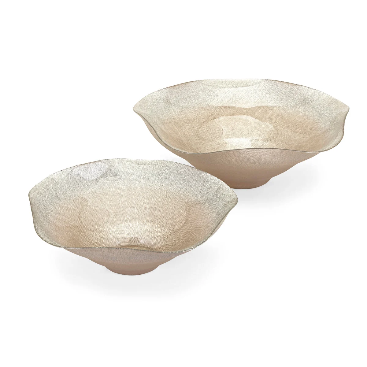 IMAX Worldwide Home Zinnia Glass Bowls - Set of 2