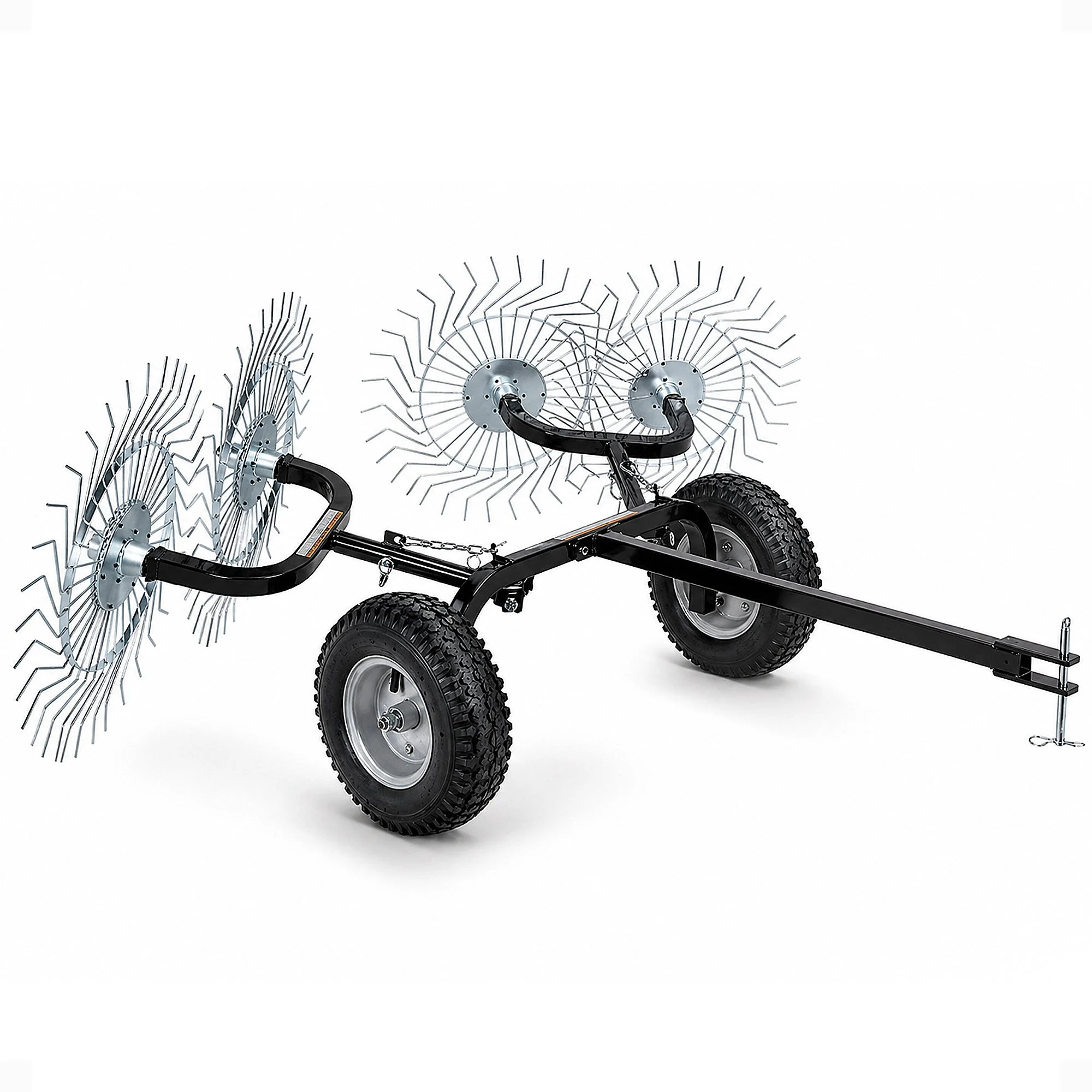 Yard Tuff Acreage Rake, Steel Tow Behind Dethatcher for Lawn & Garden, 48 Inch