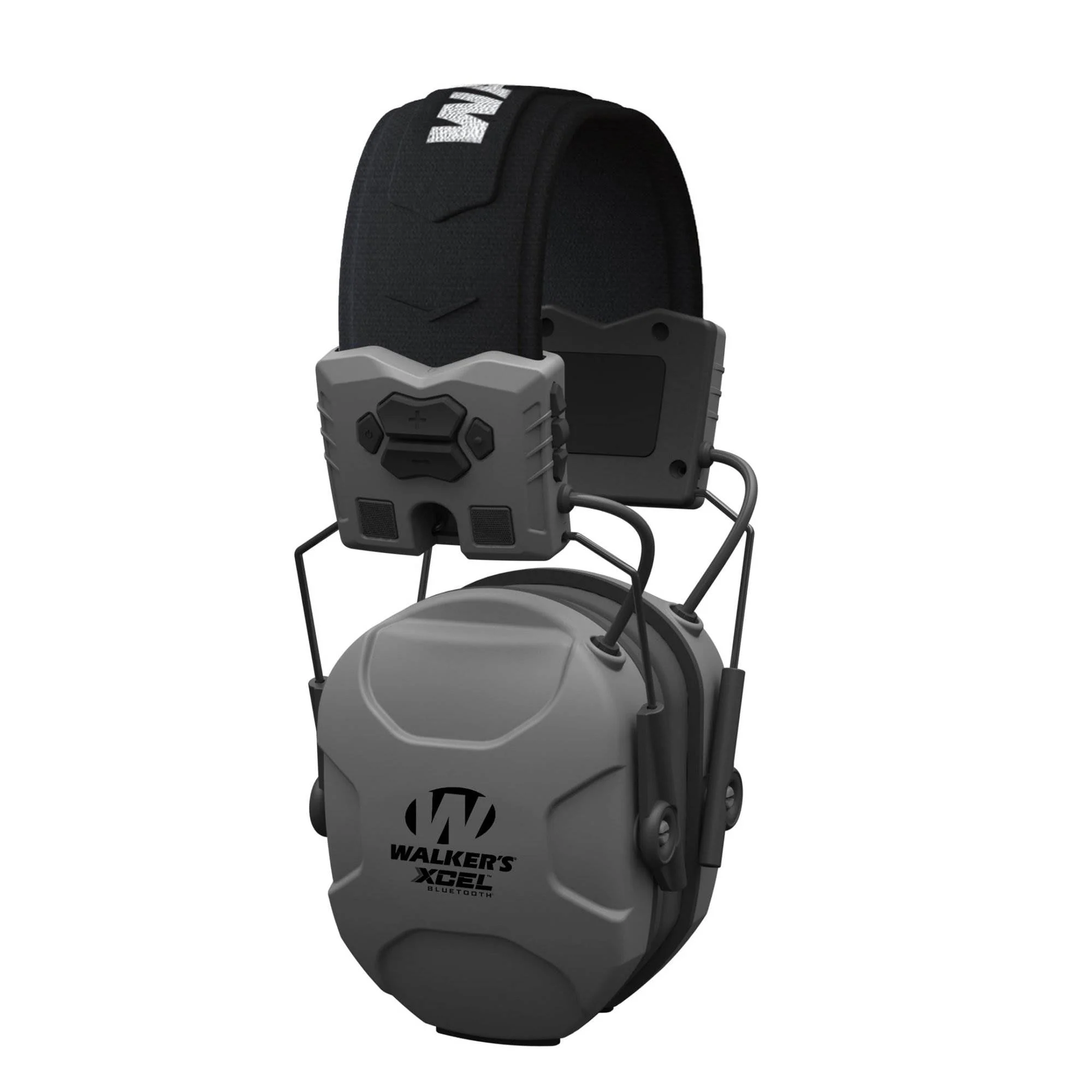Walkers XCEL 500BT Electronic Active Shooting Hearing Protection Earmuffs, Gray