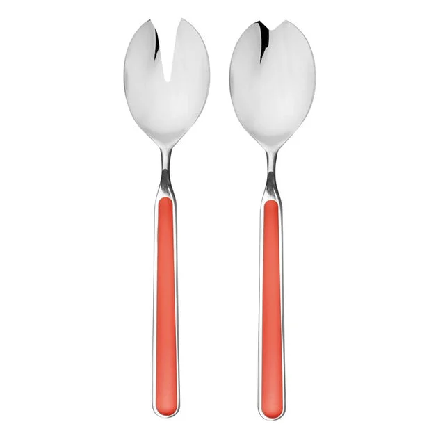 Fantasia New Coral Two-Piece Salad Server Set