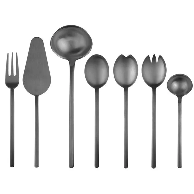 Due Ice Oro Nero Seven-Piece Serving Set