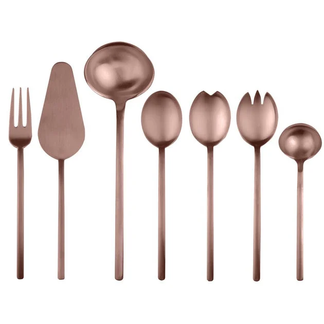 Due Ice Bronzo Seven-Piece Serving Set