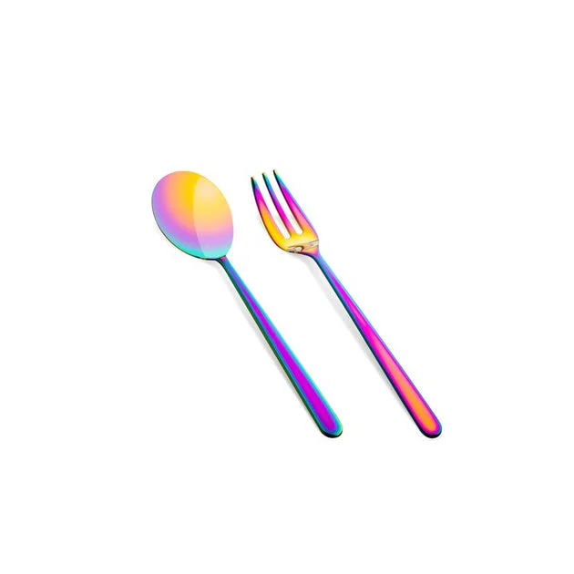Linea Rainbow Two-Piece Serving Set