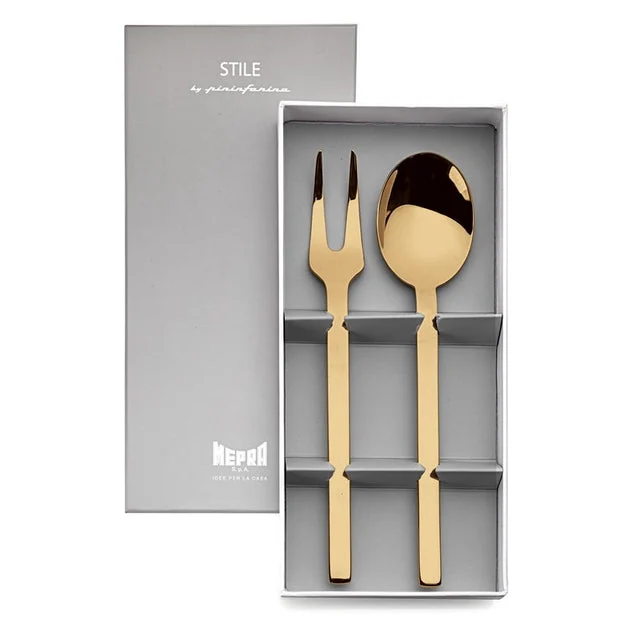 Stile Oro Two-Piece Serving Set in Gift Box