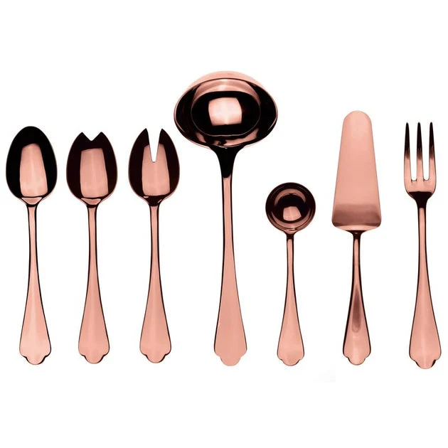Dolce Vita Mirror Bronzo Seven-Piece Serving Set