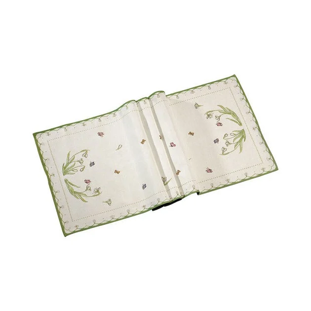 Colorful Spring Snowdrop Table Runner