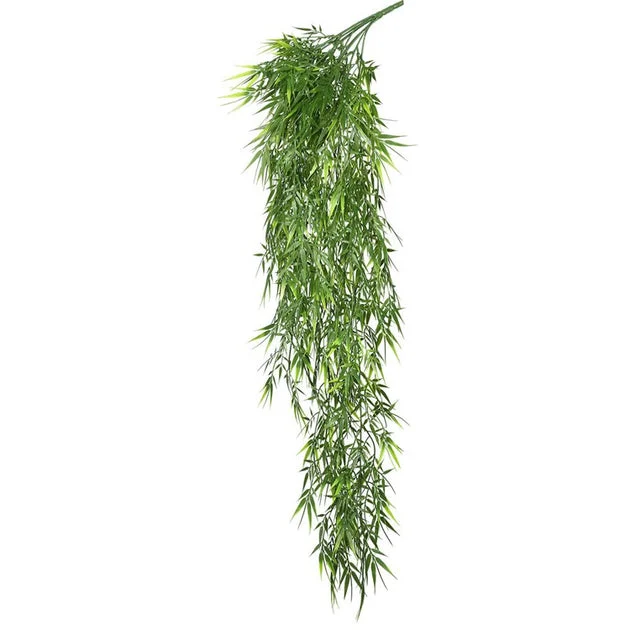 33" Mini Plastic Bamboo Leaf Bushes 2-Pack