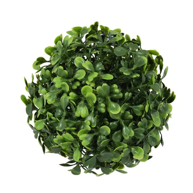 5" Artificial Mini Button Leaf Balls with UV Protection 4 per Bag