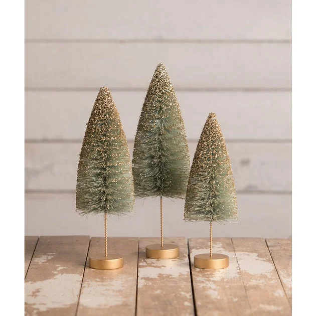 Dreams Of Sage Fall Bottle Brush Trees Set of 3