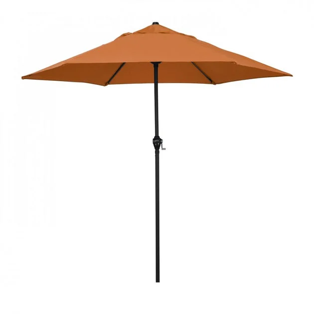 9' Steel Market Patio Umbrella with Crank Lift and Push-Button Tilt - Tuscan