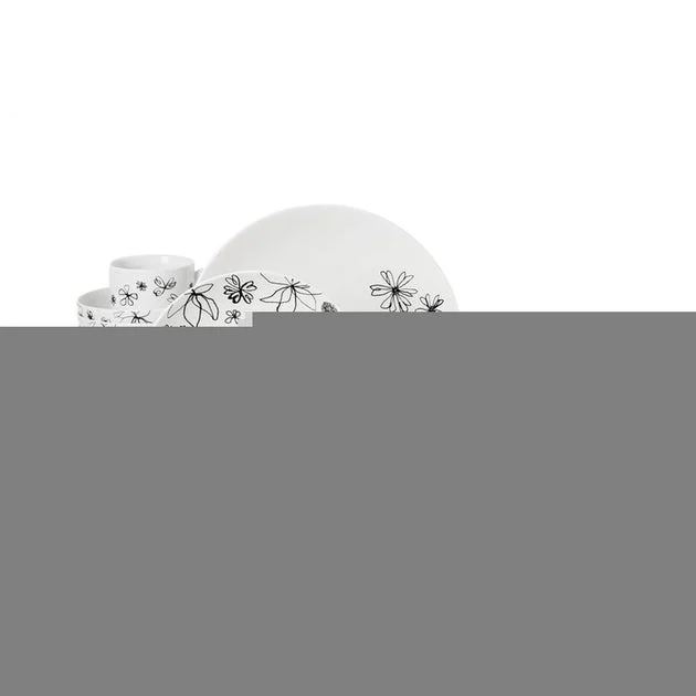 Garden Doodle 18-Piece Dinnerware Set