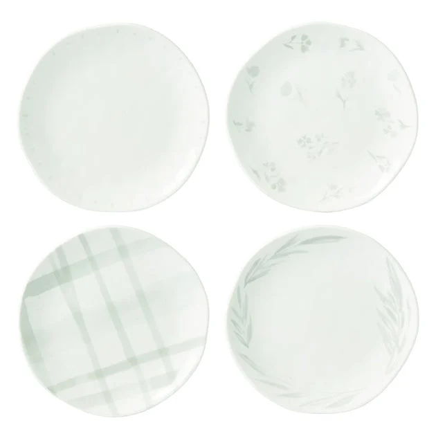 Oyster Bay Tidbit Plates Set of 4 - Assorted Patterns