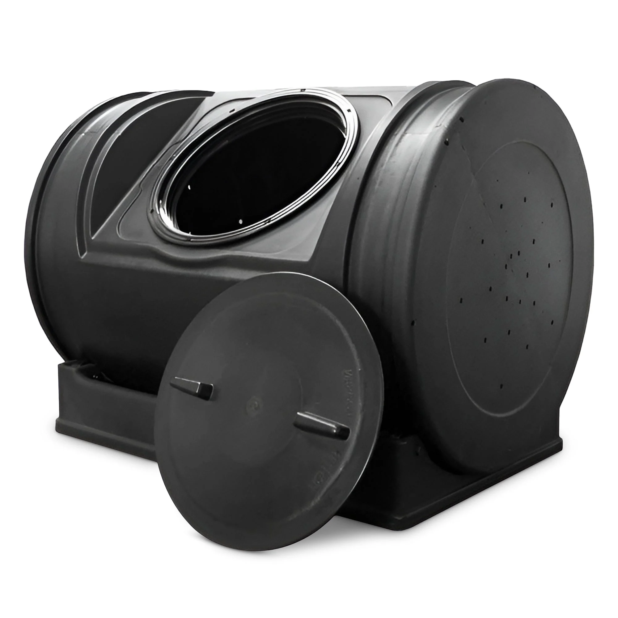 Good Ideas Compost Wizard Jr Outdoor Garden Compost Bin Container, Black