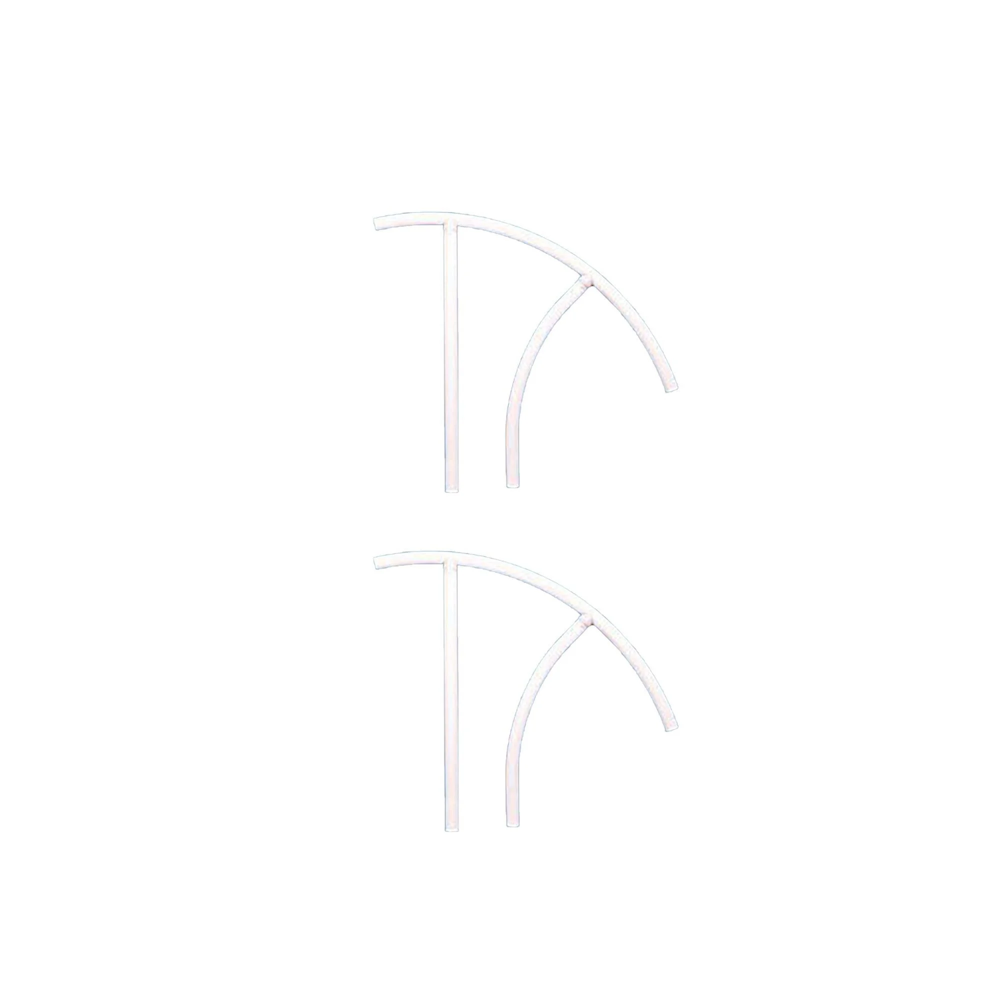 Saftron TRTD 130-W High Impact Marine Grade Triton Grab Rail, White (2 Pack)