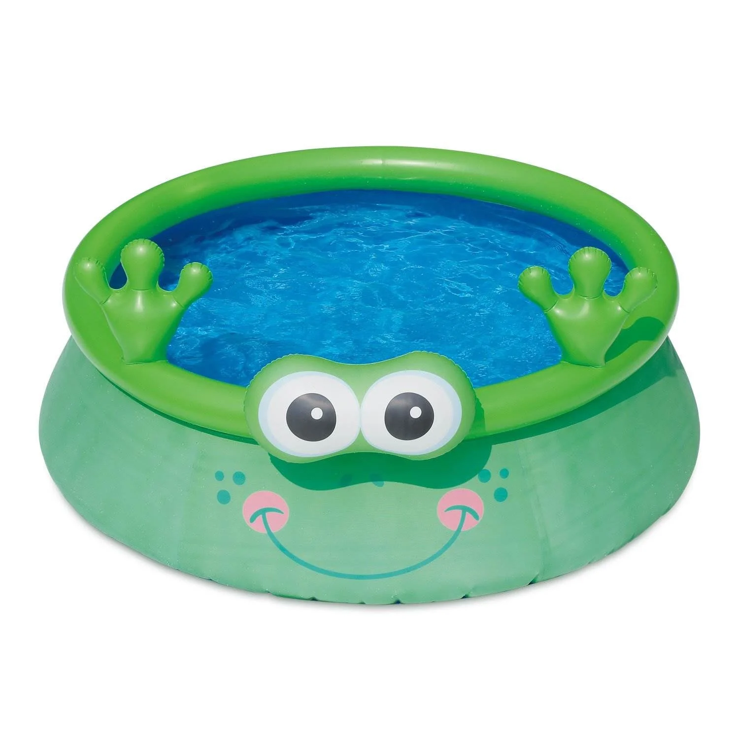 Summer Waves 6ft x 20in Inflatable Frog Character Quick Set Swimming Pool, Green