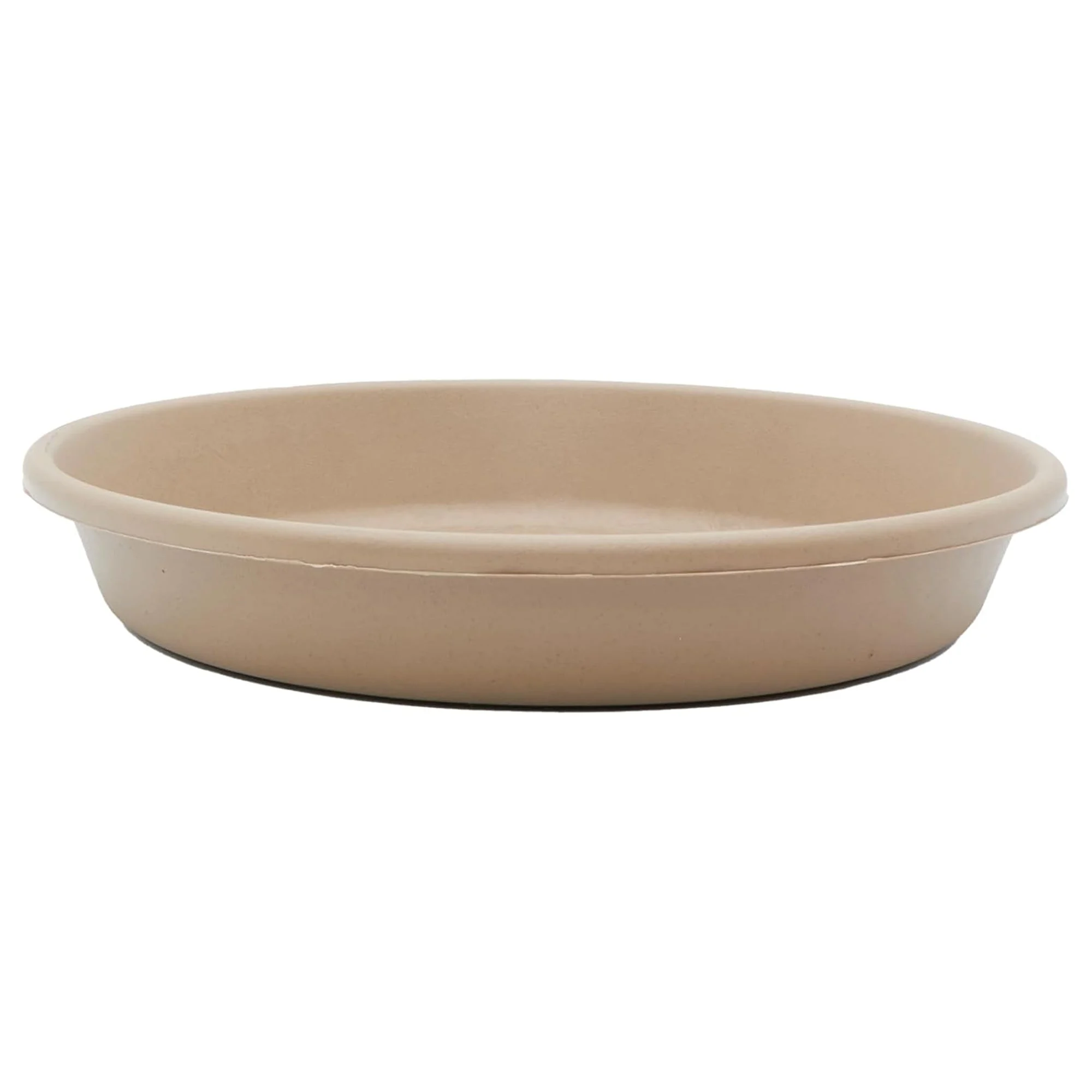 HC Companies Classic Plastic 10 Inch Round Flower Pot Plant Saucer, Sandstone