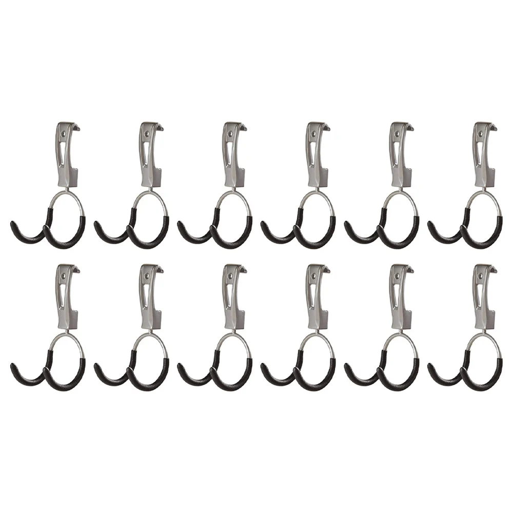 Rubbermaid Universal Metallic FastTrack Hanging Garage Hook Organizers (12 Pack)