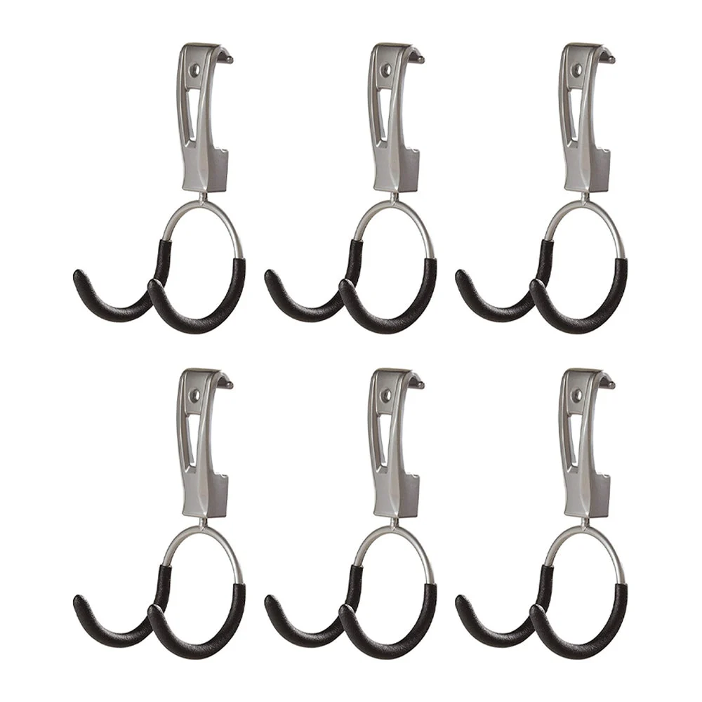 Rubbermaid Universal Metallic FastTrack Hanging Garage Hook Organizers (6 Pack)