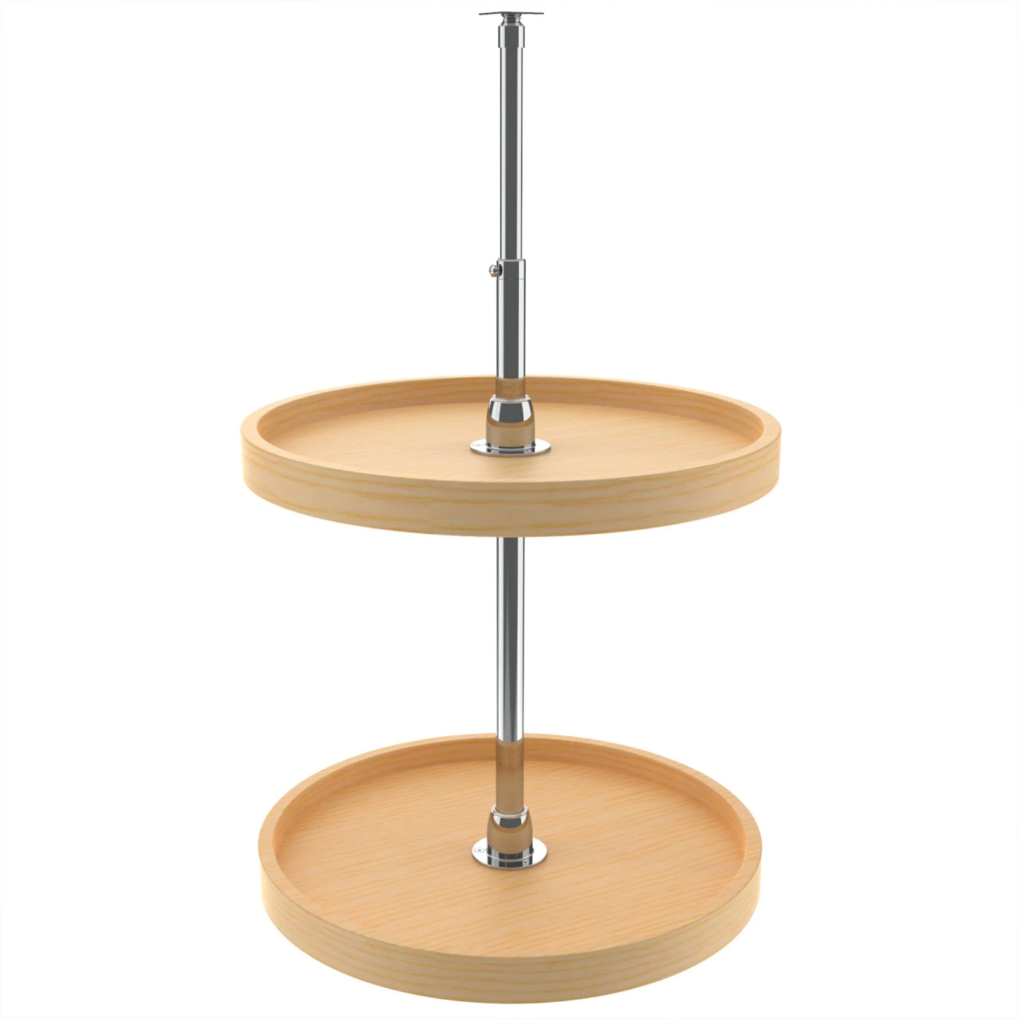 Rev-A-Shelf 18" Lazy Susan Full Circle 2-Shelf Storage, Maple, 4WLS072-18-52