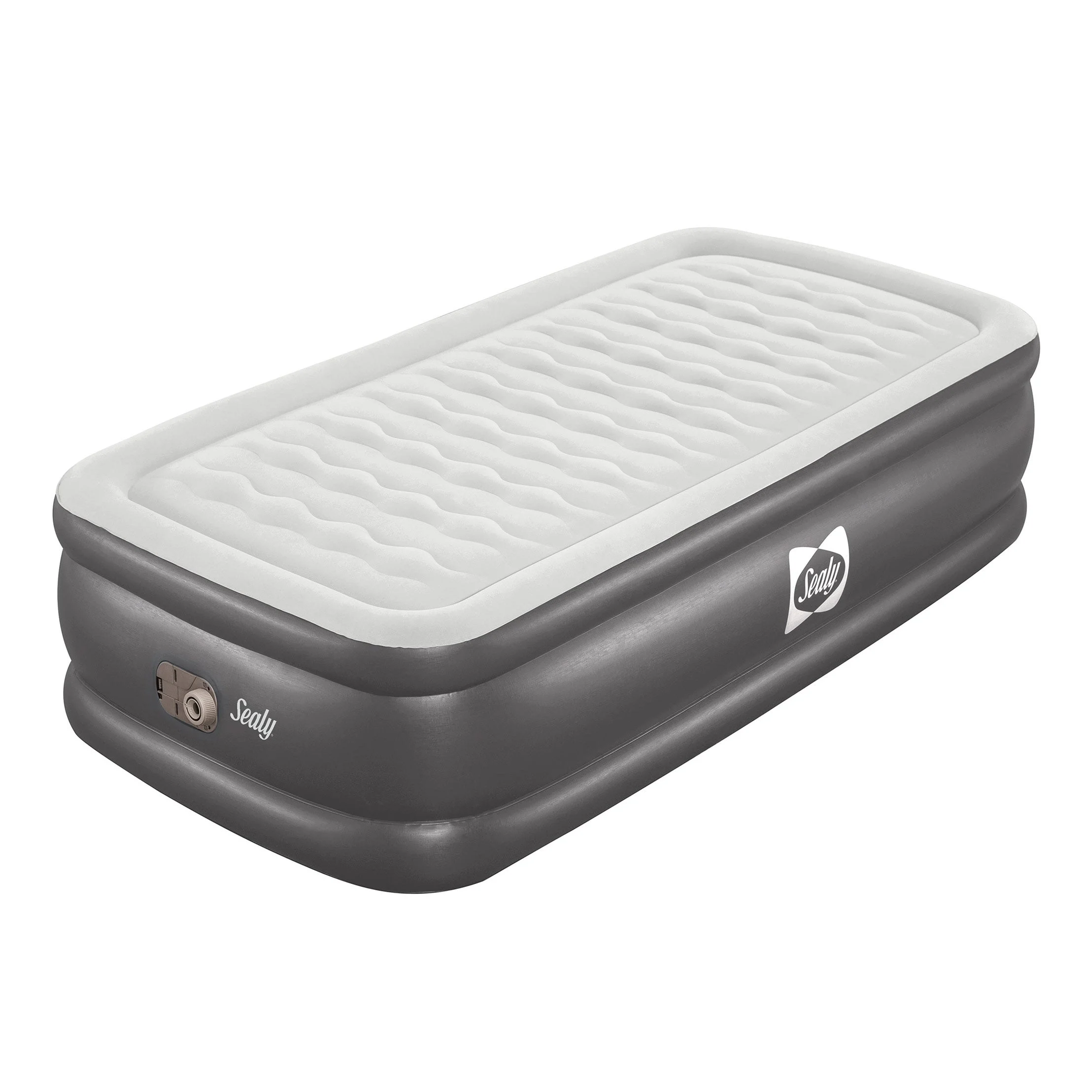 Sealy Tritech Twin Sized 20" Air Mattress Bed 2 Person w/ Built-In AC Pump & Bag