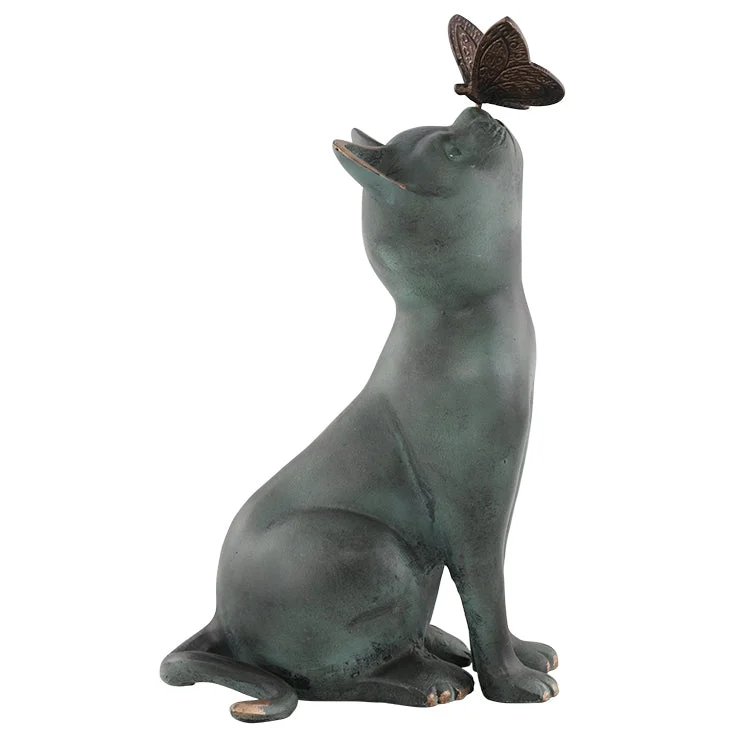 SPI Home Curiosity Garden Sculpture (Cats & Butterfly)