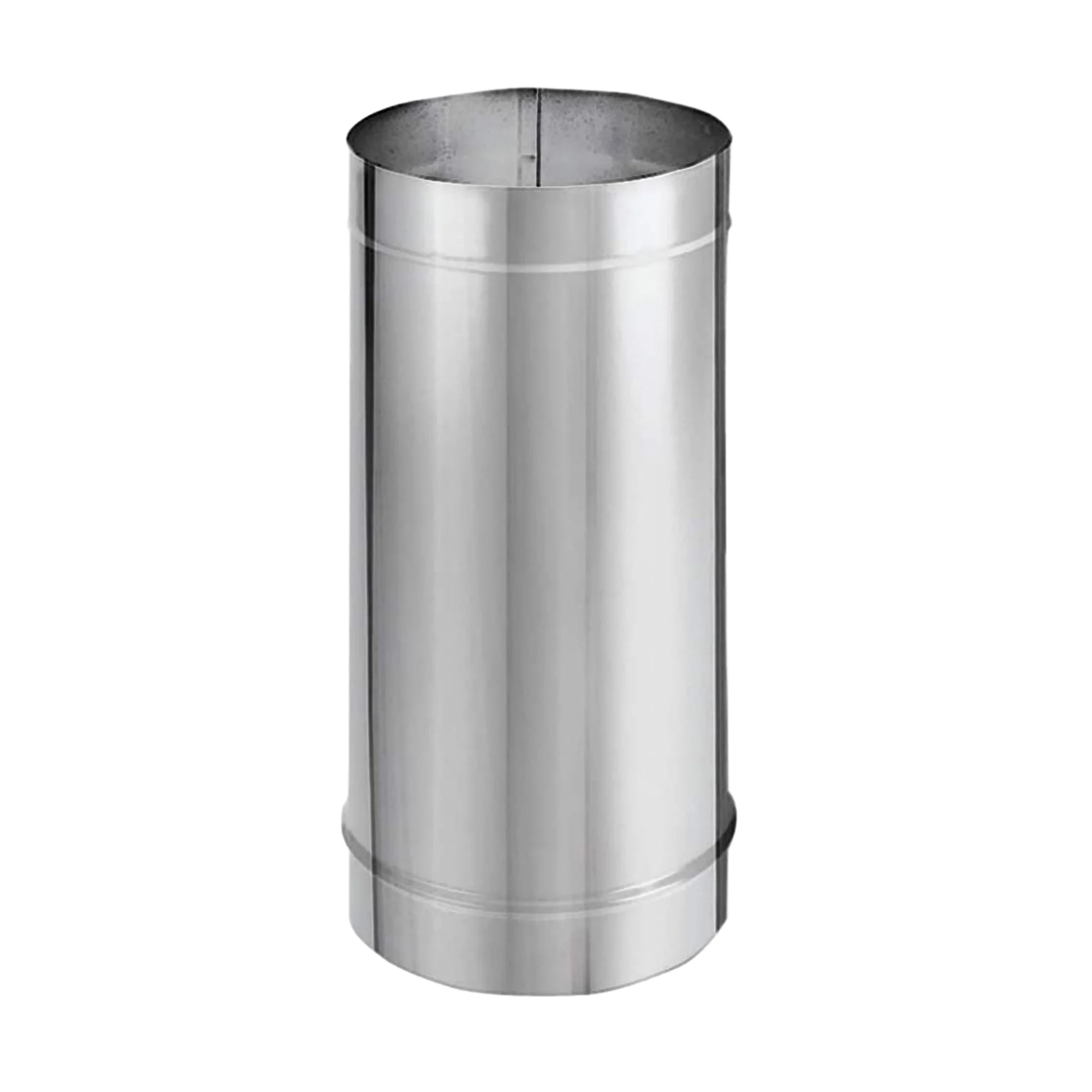 DuraVent DuraBlack 24 x 6 Inches Stainless Steel Single Wall Stove Pipe, Silver