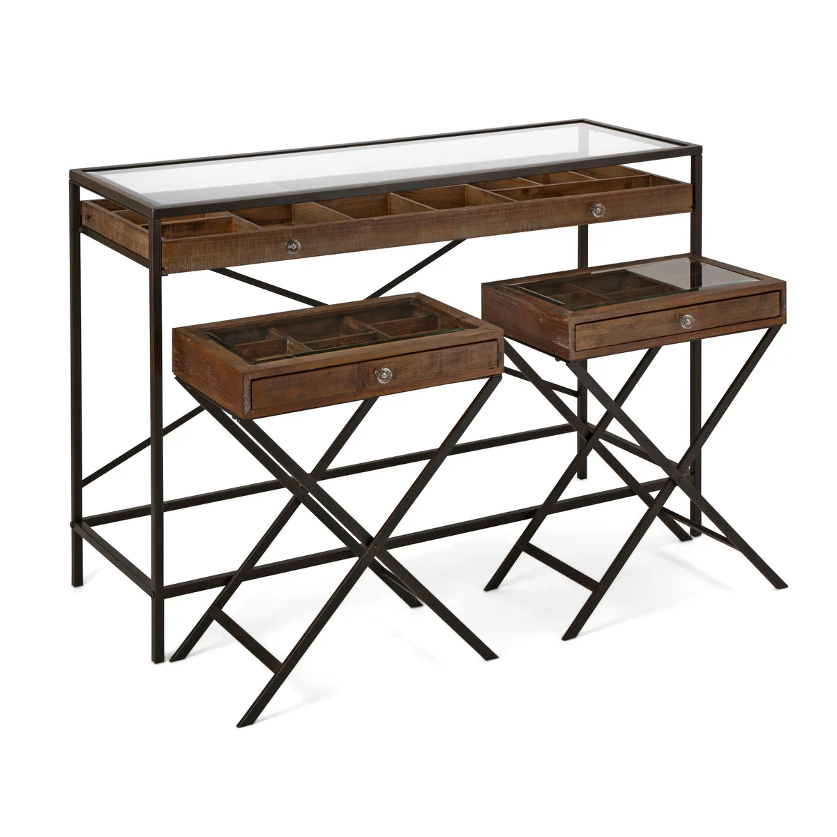 IMAX Worldwide Home Robinson Console and Accent Tables - Set of 3