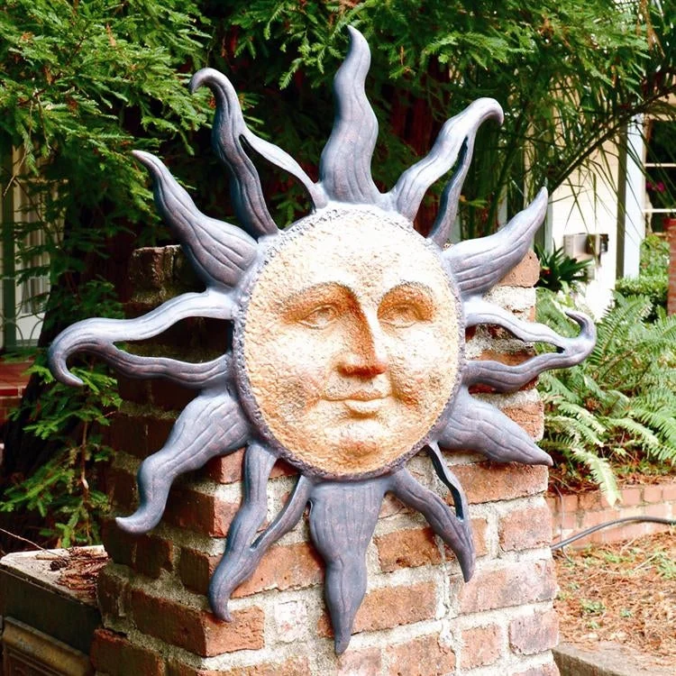 SPI Home Metal Rising Sun Wall Plaque – 37" Radiant Outdoor or Indoor Wall Art