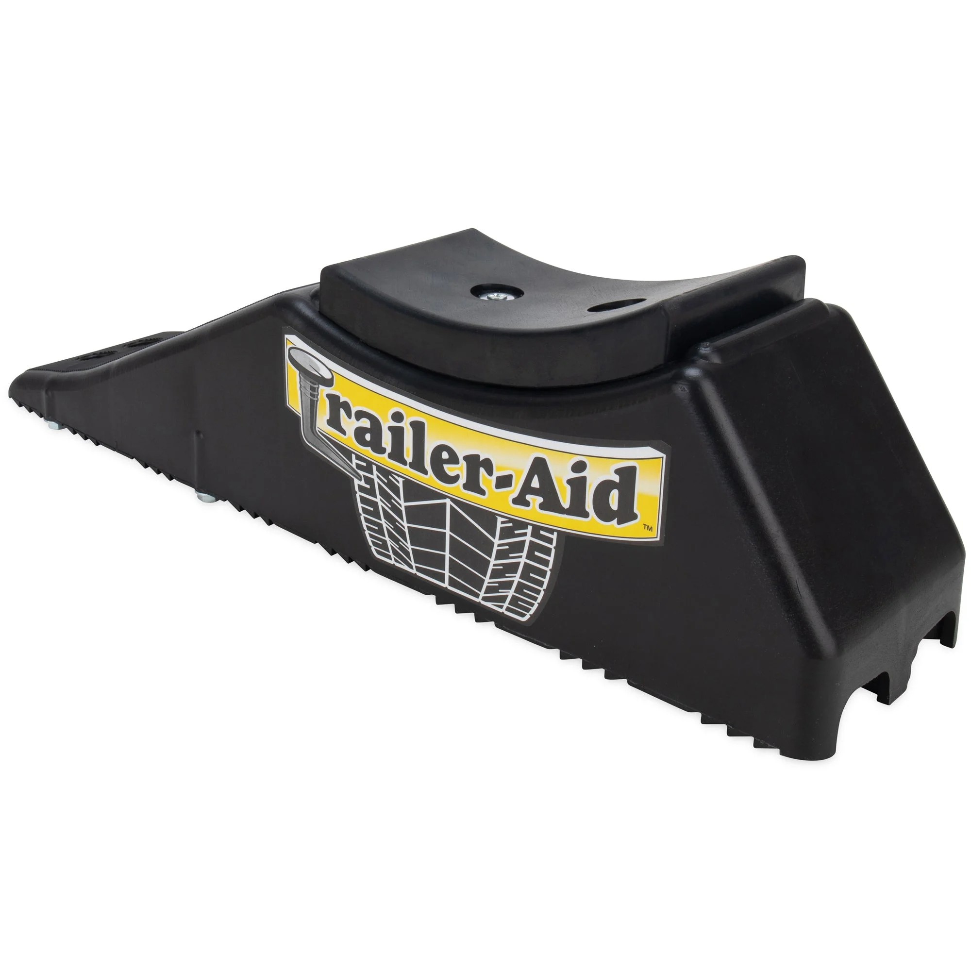 Camco Trailer Aid PLUS Tandem Trailer Tire Changing Ramp with  5.5" Lift, Black