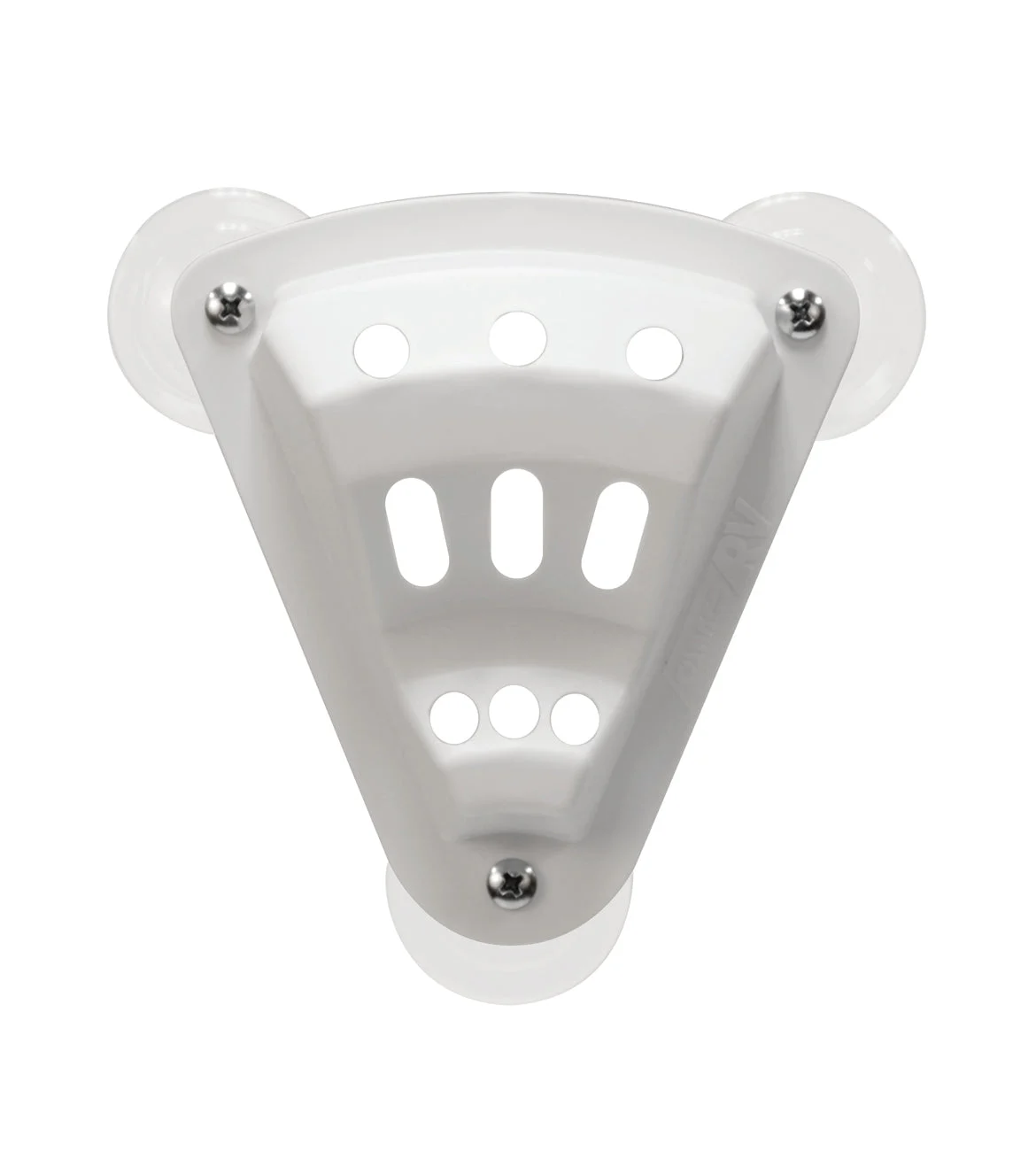 Camco 3 x 5 Inch Durable Plastic Construction Suction Cup Flag Holder, White