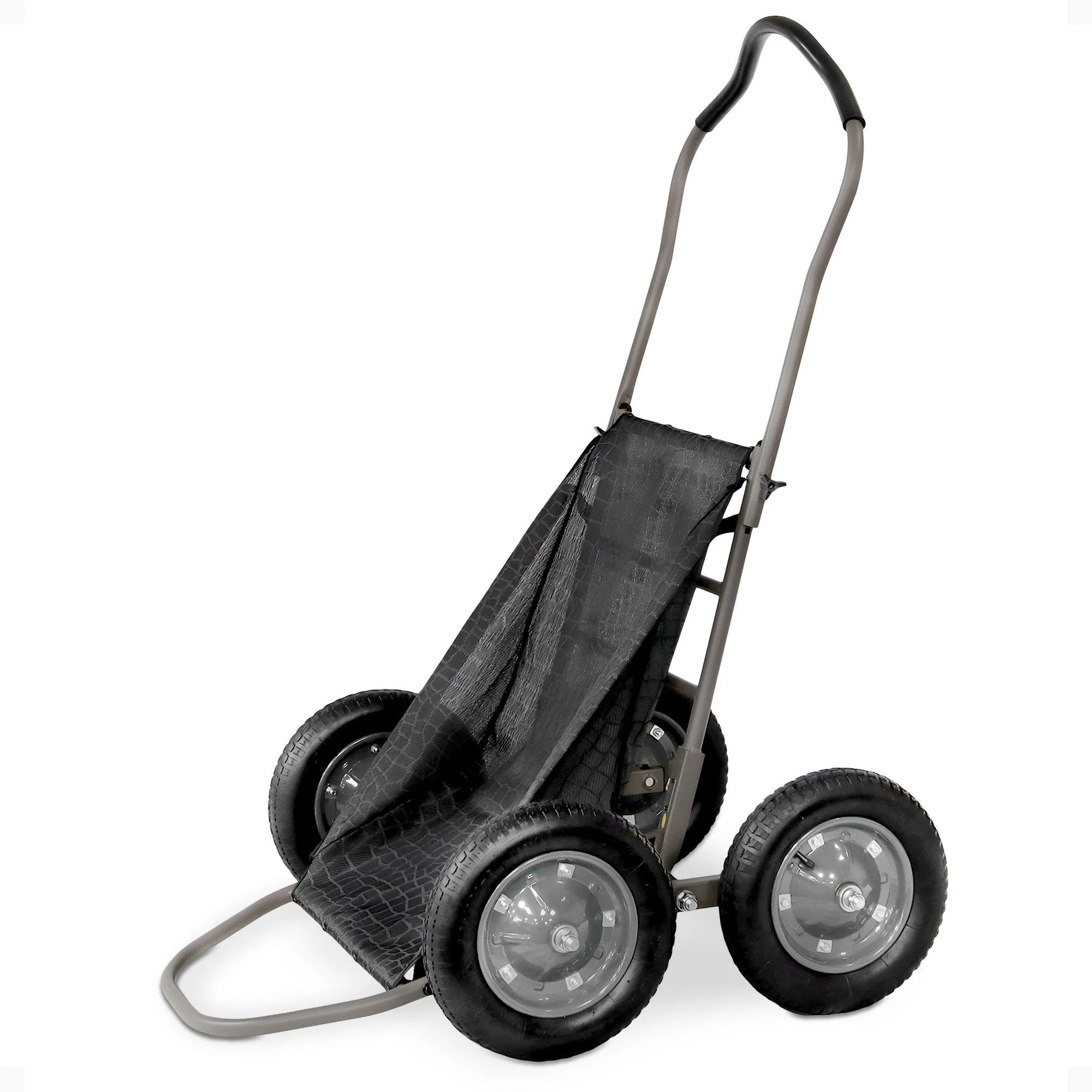 Hawk Crawler Multi-Use Folding Cart, Hunting Cart w/ 500lb Capacity, Dark Gray