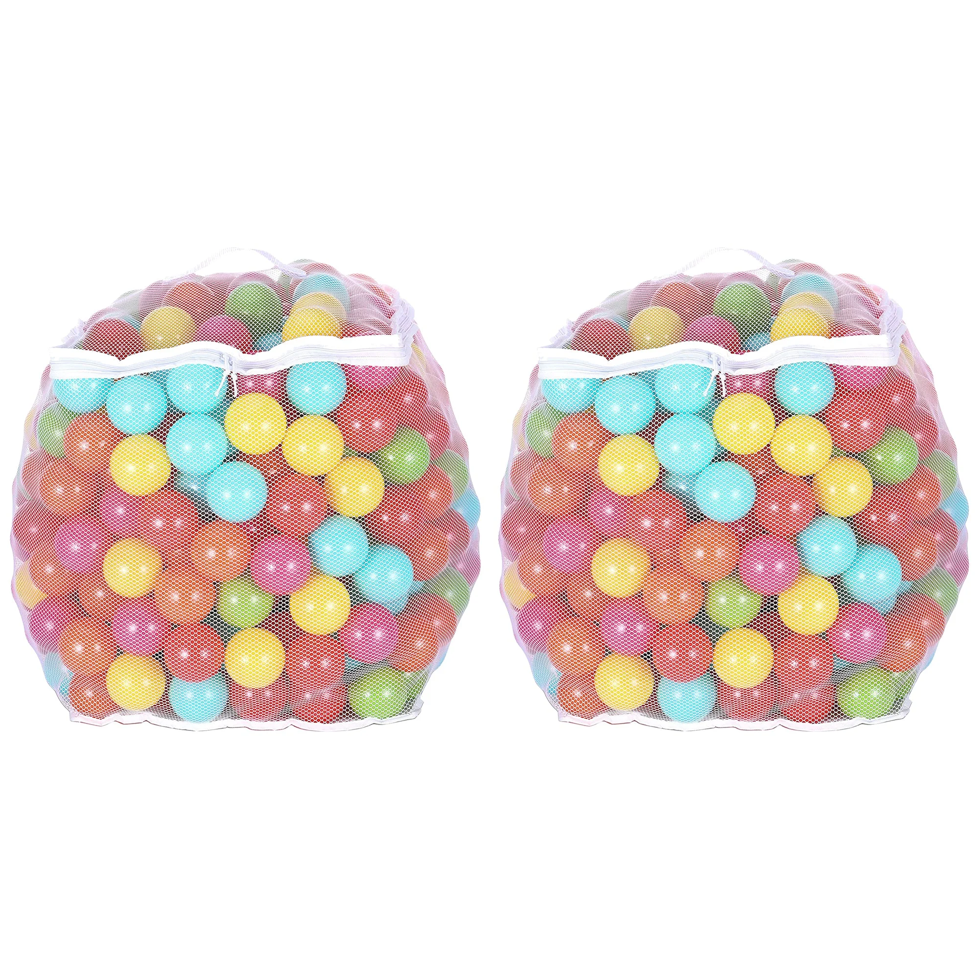 BalanceFrom Fitness 2.3" Play Pit Balls with Storage Bag, Multicolor (2 Pack)