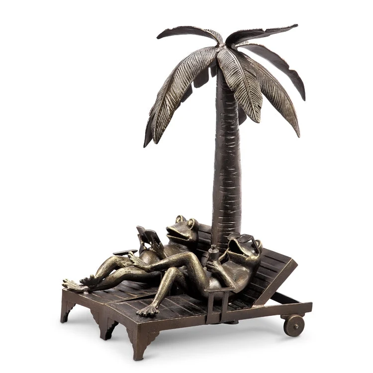 SPI Home 34283 Frog Couple Vacation Garden Sculpture - Garden Decor