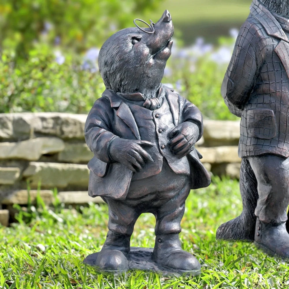 SPI Home Top of the Morning Garden Sculpture – Whimsical Resin Outdoor Art, 22" H x 11.5" W, Nature-Inspired Garden Accent