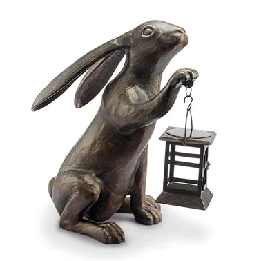 SPI Home 34872 Big Bunny LED Garden Lantern Sculpture - Garden Decor
