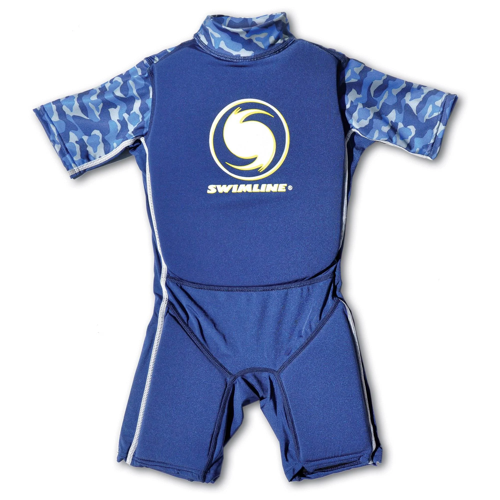 Swimline Lycra Floating Swimsuit Swim Trainer Wet Suit Life Vest Medium, Blue