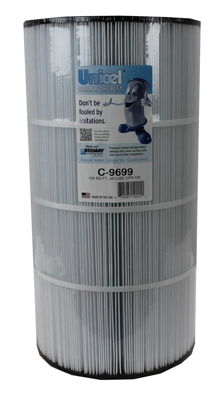 Unicel C-9699 Replacement 100 Sq Ft Swimming Pool Filter Cartridge, 194 Pleats