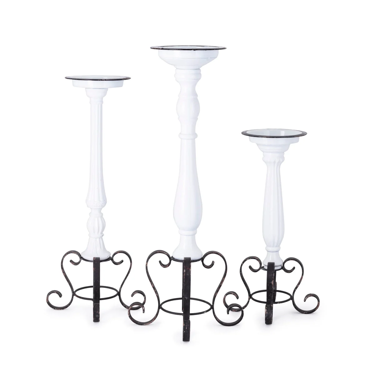 IMAX Worldwide Home TY Bluebird Candleholders - Set of 3