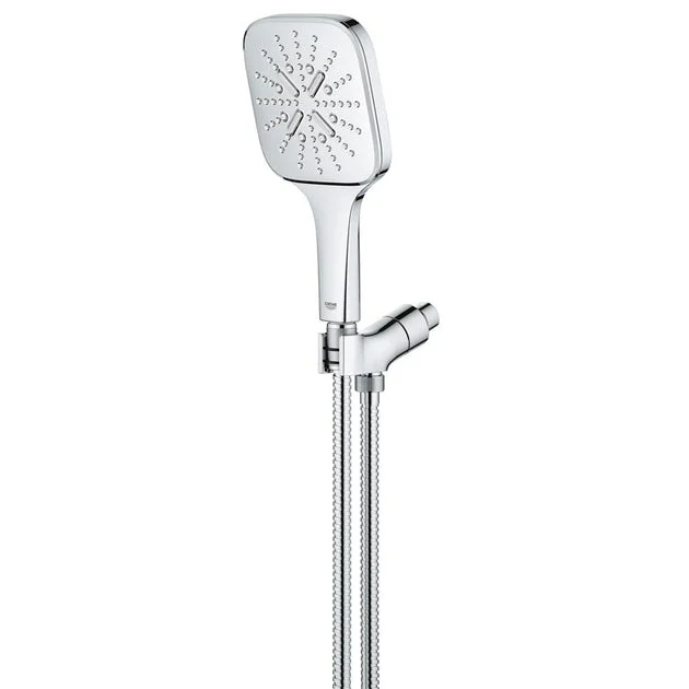 Rainshower SmartActive Three-Function Square Handshower with Hose and Bracket