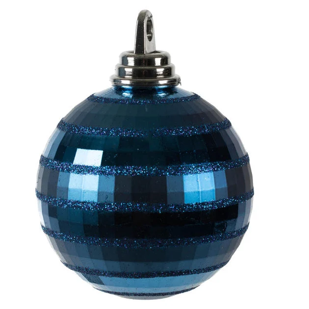 4" Midnight Blue Shiny/Matte Mirror Balls 4 Per Box