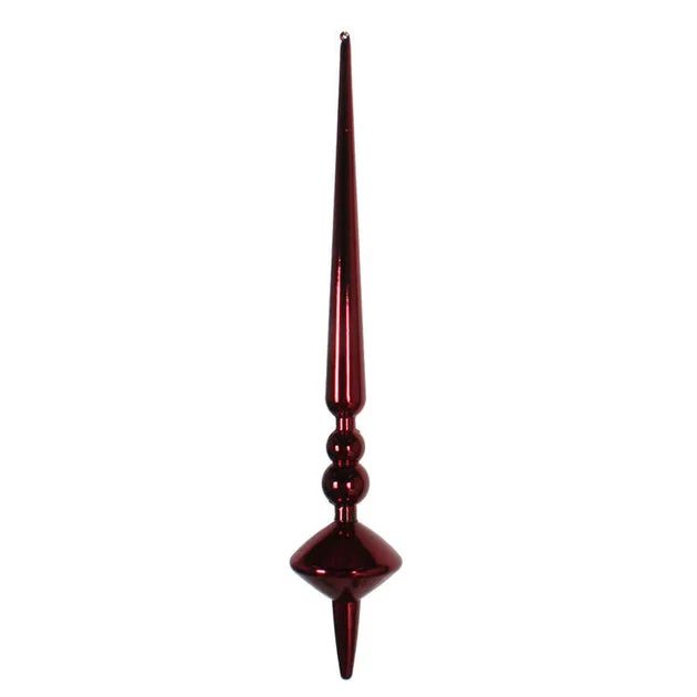 12" Wine Shiny Cupola Finials 3 Per Bag