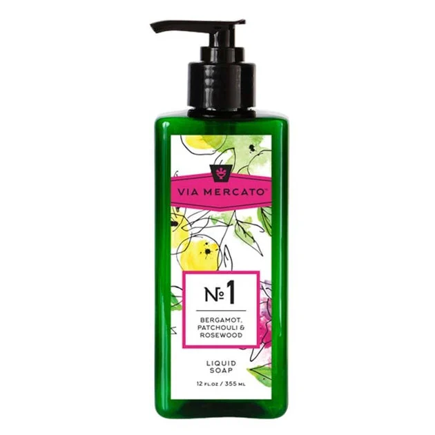 Via Mercato Liquid Hand Soap No 1 - Bergamot, Patchouli & Rosewood
