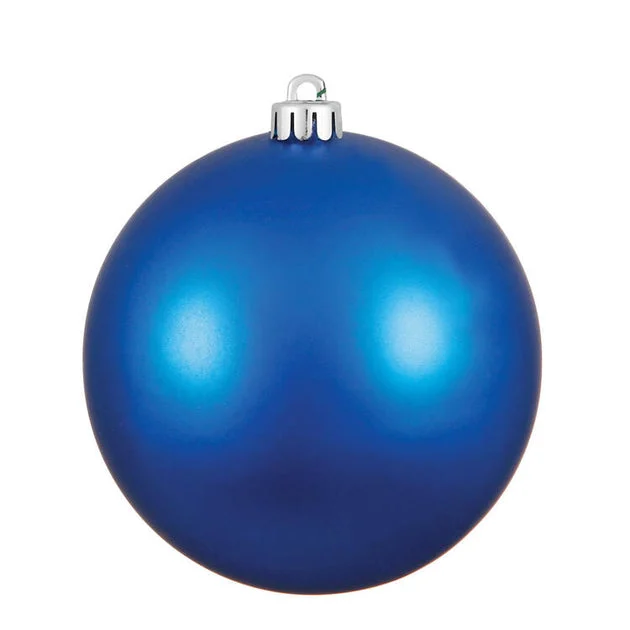 2.4" Blue Matte Ball Ornaments 24-Pack