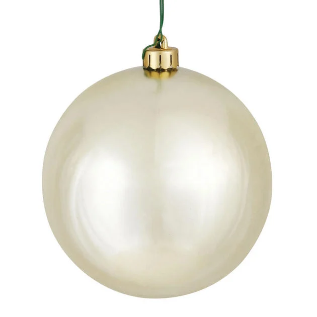 2.4" Champagne Shiny Ball Christmas Ornaments 60 Per Box